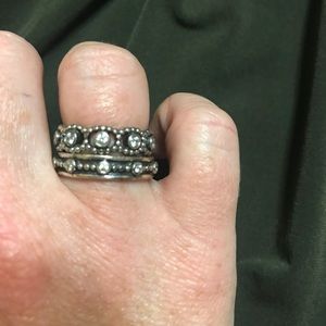 Pandora set of 2 stack rings!